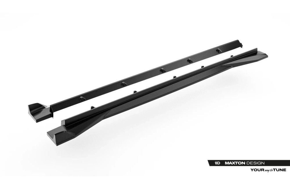 Prepreg Carbon Fiber Side Skirts Audi RSQ8 Mk1 Facelift