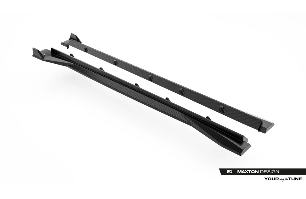 Prepreg Carbon Fiber Side Skirts Audi RSQ8 Mk1 Facelift