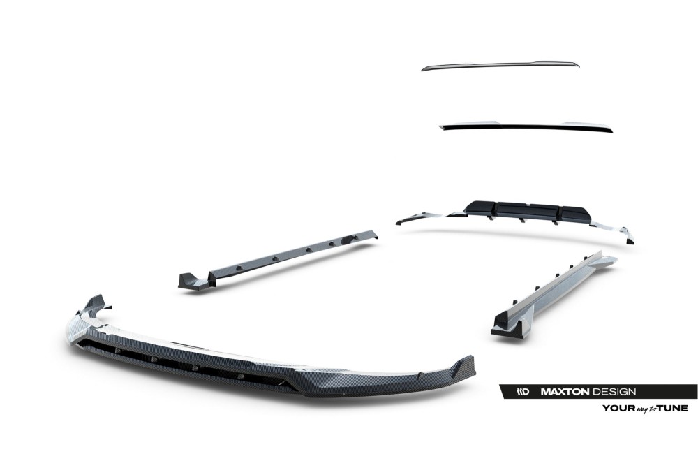 Set of Prepreg Carbon Fiber Splitters Audi RSQ8 Mk1 Facelift