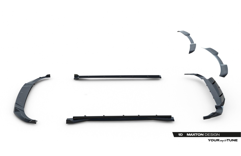 Set of Prepreg Carbon Fiber Splitters Audi RSQ8 Mk1 Facelift