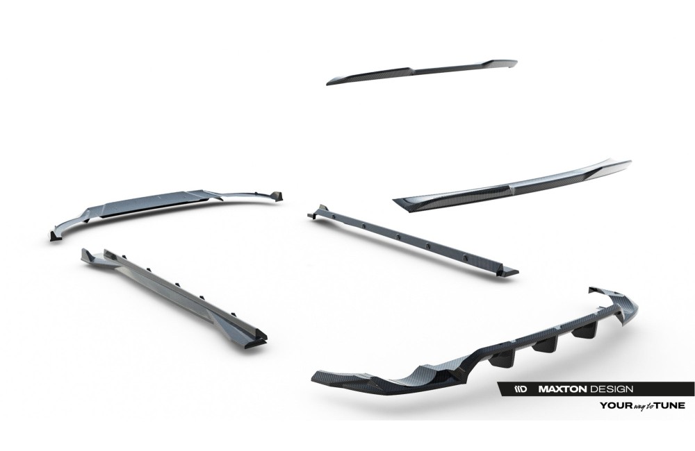 Set of Prepreg Carbon Fiber Splitters Audi RSQ8 Mk1 Facelift