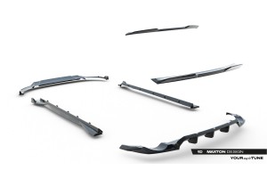 Set of Prepreg Carbon Fiber Splitters Audi RSQ8 Mk1 Facelift