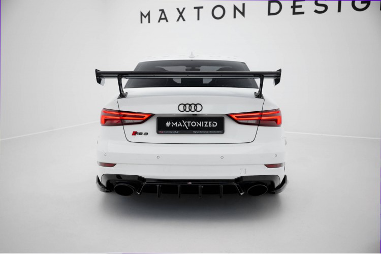 Carbon Αεροτομή With External Brackets Uprights Audi A3 / A3 S-Line / S3 / RS3 Sedan 8V / 8V Facelift