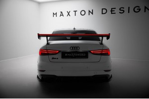 Carbon Spoiler With External Brackets Uprights + LED Audi A3 / A3 S-Line / S3 / RS3 Sedan 8V / 8V Facelift Carbon Spoiler With External Brackets Uprights + LED Audi A3 / A3 S-Line / S3 / RS3 Sedan 8V / 8V Facelift