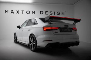 Carbon Spoiler With External Brackets Uprights + LED Audi A3 / A3 S-Line / S3 / RS3 Sedan 8V / 8V Facelift Carbon Spoiler With External Brackets Uprights + LED Audi A3 / A3 S-Line / S3 / RS3 Sedan 8V / 8V Facelift