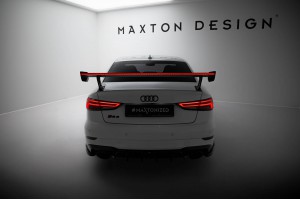 Carbon Spoiler With External Brackets Uprights + LED Audi A3 / A3 S-Line / S3 / RS3 Sedan 8V / 8V Facelift Carbon Spoiler With External Brackets Uprights + LED Audi A3 / A3 S-Line / S3 / RS3 Sedan 8V / 8V Facelift