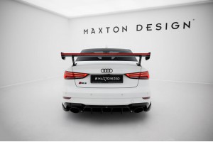 Carbon Spoiler With External Brackets Uprights + LED Audi A3 / A3 S-Line / S3 / RS3 Sedan 8V / 8V Facelift Carbon Spoiler With External Brackets Uprights + LED Audi A3 / A3 S-Line / S3 / RS3 Sedan 8V / 8V Facelift