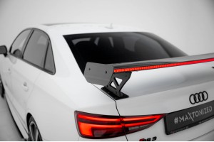 Carbon Spoiler With External Brackets Uprights + LED Audi A3 / A3 S-Line / S3 / RS3 Sedan 8V / 8V Facelift Carbon Spoiler With External Brackets Uprights + LED Audi A3 / A3 S-Line / S3 / RS3 Sedan 8V / 8V Facelift