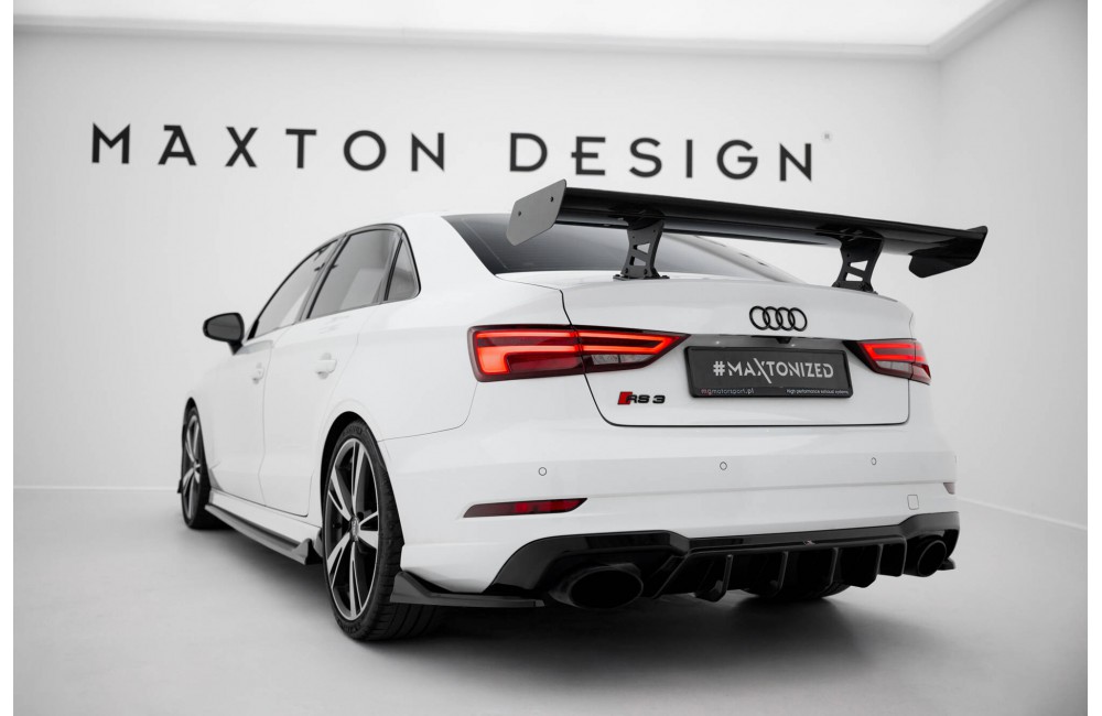 Carbon Spoiler With Internal Brackets Uprights Audi A3 / A3 S-Line / S3 / RS3 Sedan 8V / 8V Facelift Carbon Spoiler With Internal Brackets Uprights Audi A3 / A3 S-Line / S3 / RS3 Sedan 8V / 8V Facelift
