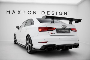 Carbon Spoiler With Internal Brackets Uprights Audi A3 / A3 S-Line / S3 / RS3 Sedan 8V / 8V Facelift Carbon Spoiler With Internal Brackets Uprights Audi A3 / A3 S-Line / S3 / RS3 Sedan 8V / 8V Facelift