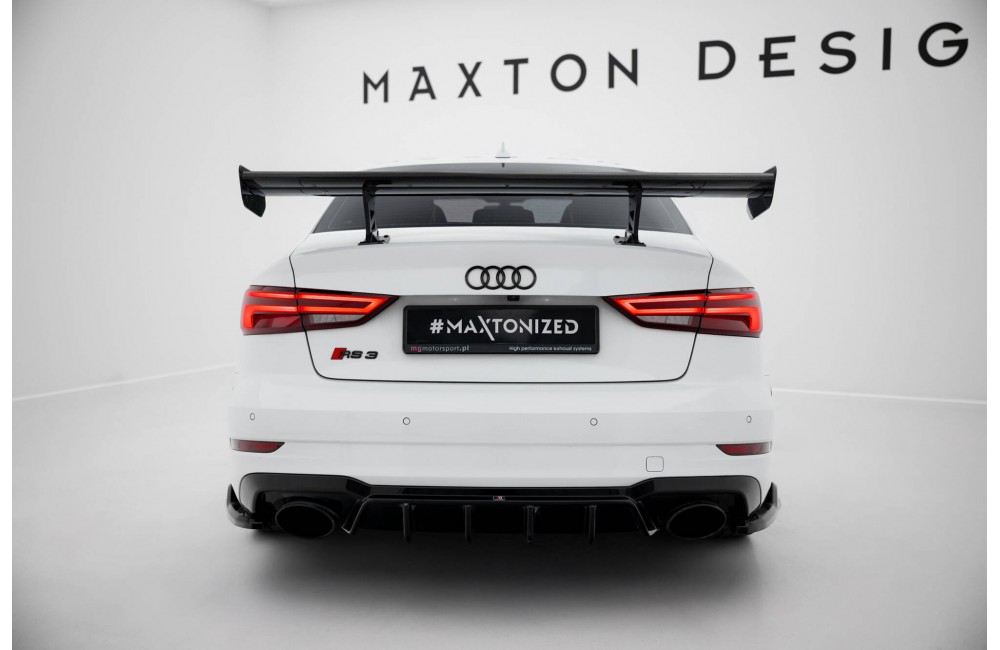 Carbon Spoiler With Internal Brackets Uprights Audi A3 / A3 S-Line / S3 / RS3 Sedan 8V / 8V Facelift Carbon Spoiler With Internal Brackets Uprights Audi A3 / A3 S-Line / S3 / RS3 Sedan 8V / 8V Facelift
