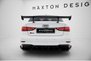 Carbon Spoiler With Internal Brackets Uprights Audi A3 / A3 S-Line / S3 / RS3 Sedan 8V / 8V Facelift Carbon Spoiler With Internal Brackets Uprights Audi A3 / A3 S-Line / S3 / RS3 Sedan 8V / 8V Facelift