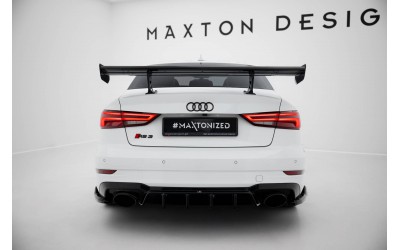 Carbon Spoiler With Internal Brackets Uprights Audi A3 / A3 S-Line / S3 / RS3 Sedan 8V / 8V Facelift