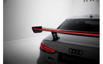 Carbon Spoiler With Internal Brackets Uprights + LED Audi A3 / A3 S-Line / S3 / RS3 Sedan 8V / 8V Facelift