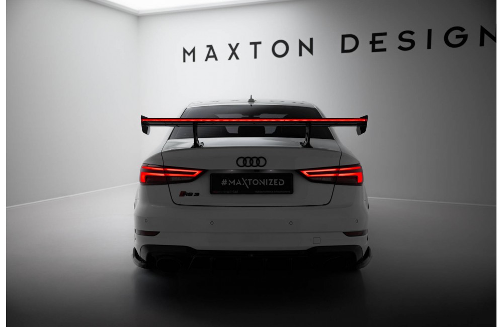 Carbon Spoiler With Internal Brackets Uprights + LED Audi A3 / A3 S-Line / S3 / RS3 Sedan 8V / 8V Facelift Carbon Spoiler With Internal Brackets Uprights + LED Audi A3 / A3 S-Line / S3 / RS3 Sedan 8V / 8V Facelift