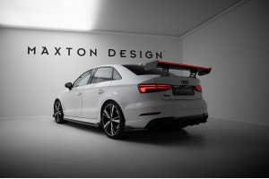 Carbon Spoiler With Internal Brackets Uprights + LED Audi A3 / A3 S-Line / S3 / RS3 Sedan 8V / 8V Facelift Carbon Spoiler With Internal Brackets Uprights + LED Audi A3 / A3 S-Line / S3 / RS3 Sedan 8V / 8V Facelift