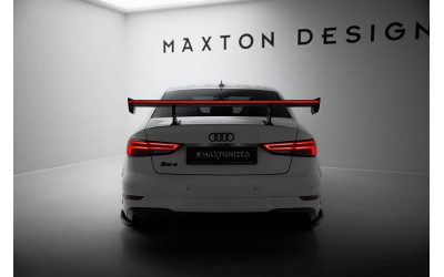 Carbon Spoiler With Internal Brackets Uprights + LED Audi A3 / A3 S-Line / S3 / RS3 Sedan 8V / 8V Facelift