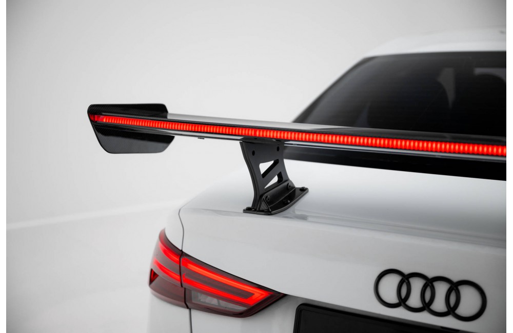 Carbon Spoiler With Internal Brackets Uprights + LED Audi A3 / A3 S-Line / S3 / RS3 Sedan 8V / 8V Facelift Carbon Spoiler With Internal Brackets Uprights + LED Audi A3 / A3 S-Line / S3 / RS3 Sedan 8V / 8V Facelift
