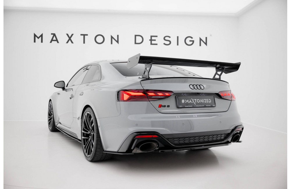 Carbon Spoiler With External Brackets Uprights V.2 Audi A5 / A5 S-Line / S5 / RS5 Coupe F5 / F5 Facelift Carbon Spoiler With External Brackets Uprights V.2 Audi A5 / A5 S-Line / S5 / RS5 Coupe F5 / F5 Facelift