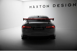 Carbon Spoiler With External Brackets Uprights V.1 + LED Audi A5 / A5 S-Line / S5 / RS5 Coupe F5 / F5 Facelift Carbon Spoiler With External Brackets Uprights V.1 + LED Audi A5 / A5 S-Line / S5 / RS5 Coupe F5 / F5 Facelift