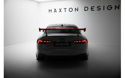 Carbon Spoiler With External Brackets Uprights V.1 + LED Audi A5 / A5 S-Line / S5 / RS5 Coupe F5 / F5 Facelift