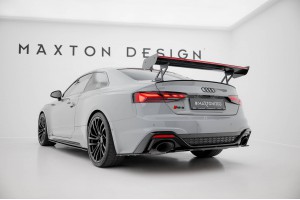 Carbon Spoiler With External Brackets Uprights V.1 + LED Audi A5 / A5 S-Line / S5 / RS5 Coupe F5 / F5 Facelift Carbon Spoiler With External Brackets Uprights V.1 + LED Audi A5 / A5 S-Line / S5 / RS5 Coupe F5 / F5 Facelift