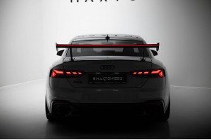Carbon Spoiler With External Brackets Uprights V.1 + LED Audi A5 / A5 S-Line / S5 / RS5 Coupe F5 / F5 Facelift Carbon Spoiler With External Brackets Uprights V.1 + LED Audi A5 / A5 S-Line / S5 / RS5 Coupe F5 / F5 Facelift