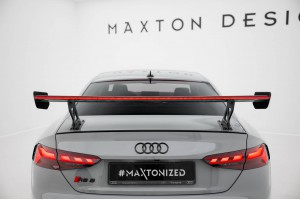 Carbon Spoiler With External Brackets Uprights V.1 + LED Audi A5 / A5 S-Line / S5 / RS5 Coupe F5 / F5 Facelift Carbon Spoiler With External Brackets Uprights V.1 + LED Audi A5 / A5 S-Line / S5 / RS5 Coupe F5 / F5 Facelift