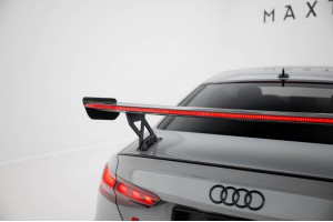 Carbon Spoiler With External Brackets Uprights V.1 + LED Audi A5 / A5 S-Line / S5 / RS5 Coupe F5 / F5 Facelift Carbon Spoiler With External Brackets Uprights V.1 + LED Audi A5 / A5 S-Line / S5 / RS5 Coupe F5 / F5 Facelift