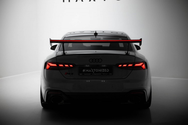 Αεροτομή Carbon Με Εξωτερικές Βάσεις V.1 + LED Audi A5 / A5 S-Line / S5 / RS5 Coupe F5 / F5 Facelift
