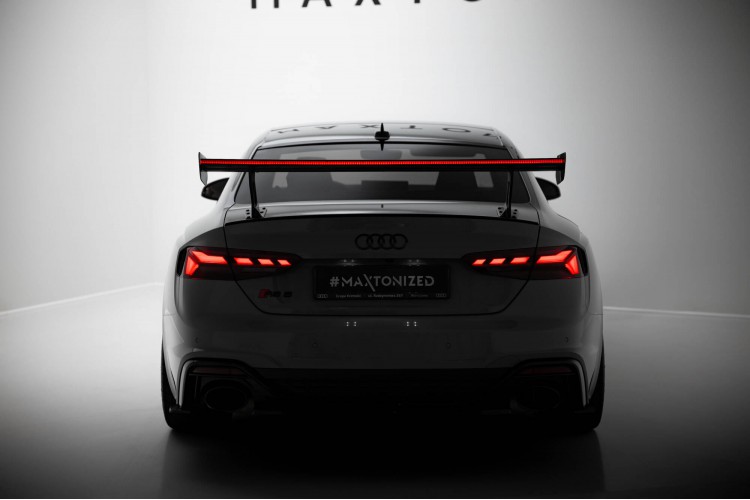 Αεροτομή Carbon Με Εξωτερικές Βάσεις V.1 + LED Audi A5 / A5 S-Line / S5 / RS5 Coupe F5 / F5 Facelift