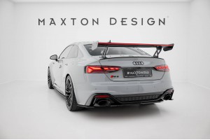 Carbon Spoiler With External Brackets Uprights V.1 + LED Audi A5 / A5 S-Line / S5 / RS5 Coupe F5 / F5 Facelift Carbon Spoiler With External Brackets Uprights V.1 + LED Audi A5 / A5 S-Line / S5 / RS5 Coupe F5 / F5 Facelift