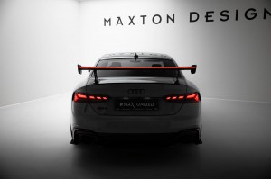 Carbon Spoiler With External Brackets Uprights V.2 + LED Audi A5 / A5 S-Line / S5 / RS5 Coupe F5 / F5 Facelift Carbon Spoiler With External Brackets Uprights V.2 + LED Audi A5 / A5 S-Line / S5 / RS5 Coupe F5 / F5 Facelift