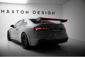 Carbon Spoiler With External Brackets Uprights V.2 + LED Audi A5 / A5 S-Line / S5 / RS5 Coupe F5 / F5 Facelift Carbon Spoiler With External Brackets Uprights V.2 + LED Audi A5 / A5 S-Line / S5 / RS5 Coupe F5 / F5 Facelift