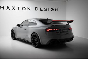 Carbon Spoiler With External Brackets Uprights V.2 + LED Audi A5 / A5 S-Line / S5 / RS5 Coupe F5 / F5 Facelift Carbon Spoiler With External Brackets Uprights V.2 + LED Audi A5 / A5 S-Line / S5 / RS5 Coupe F5 / F5 Facelift