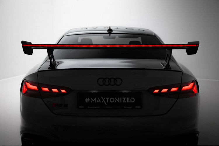 Αεροτομή Carbon Με Εξωτερικές Βάσεις V.2 + LED Audi A5 / A5 S-Line / S5 / RS5 Coupe F5 / F5 Facelift