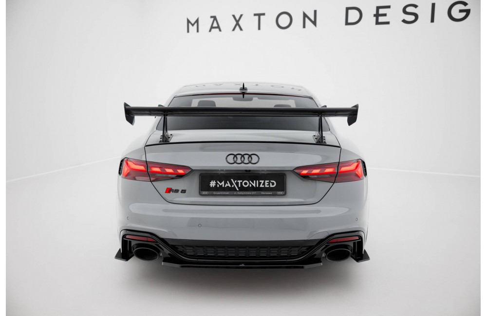 Carbon Spoiler With Upper Swan Mounting Audi A5 / A5 S-Line / S5 / RS5 Coupe F5 / F5 Facelift Carbon Spoiler With Upper Swan Mounting Audi A5 / A5 S-Line / S5 / RS5 Coupe F5 / F5 Facelift