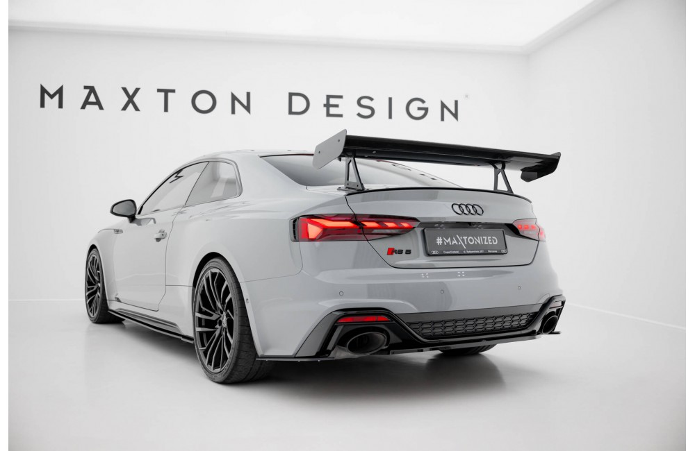 Carbon Spoiler With Upper Swan Mounting Audi A5 / A5 S-Line / S5 / RS5 Coupe F5 / F5 Facelift Carbon Spoiler With Upper Swan Mounting Audi A5 / A5 S-Line / S5 / RS5 Coupe F5 / F5 Facelift