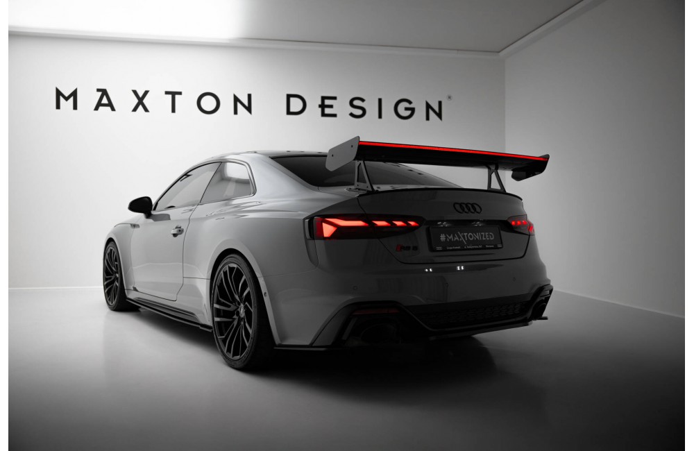 Carbon Spoiler With Upper Swan Mounting + LED Audi A5 / A5 S-Line / S5 / RS5 Coupe F5 / F5 Facelift Carbon Spoiler With Upper Swan Mounting + LED Audi A5 / A5 S-Line / S5 / RS5 Coupe F5 / F5 Facelift