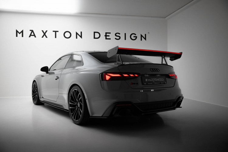 Αεροτομή Carbon Με Άνω Στήριξη + LED Audi A5 / A5 S-Line / S5 / RS5 Coupe F5 / F5 Facelift