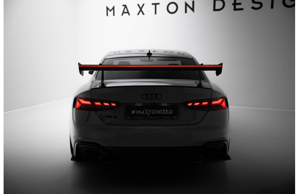 Carbon Spoiler With Upper Swan Mounting + LED Audi A5 / A5 S-Line / S5 / RS5 Coupe F5 / F5 Facelift Carbon Spoiler With Upper Swan Mounting + LED Audi A5 / A5 S-Line / S5 / RS5 Coupe F5 / F5 Facelift