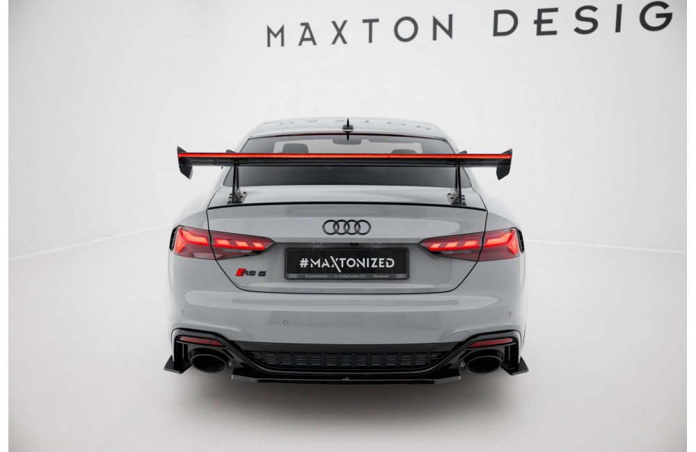 Carbon Spoiler With Upper Swan Mounting + LED Audi A5 / A5 S-Line / S5 / RS5 Coupe F5 / F5 Facelift Carbon Spoiler With Upper Swan Mounting + LED Audi A5 / A5 S-Line / S5 / RS5 Coupe F5 / F5 Facelift