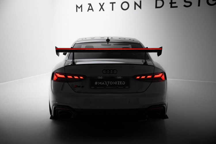 Αεροτομή Carbon Με Άνω Στήριξη + LED Audi A5 / A5 S-Line / S5 / RS5 Coupe F5 / F5 Facelift