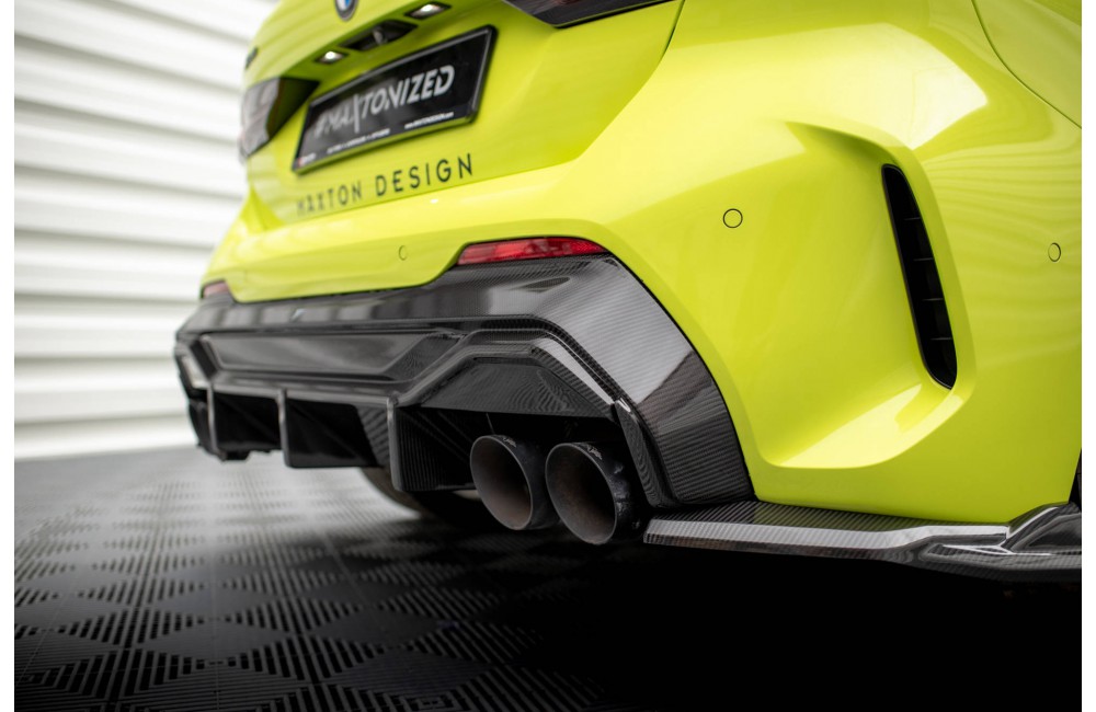 Carbon Fiber Rear Diffuser Prepreg V.1 + Milltek Sport Exhaust BMW 1 F40 M135i - Carbon Fiber Rear Diffuser Prepreg V.1 + Milltek Sport Exhaust BMW 1 F40 M135i -
