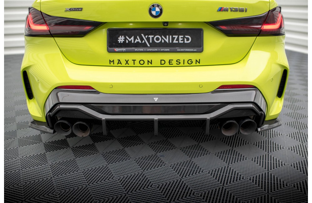 Carbon Fiber Rear Diffuser Prepreg V.1 + Milltek Sport Exhaust BMW 1 F40 M135i - Carbon Fiber Rear Diffuser Prepreg V.1 + Milltek Sport Exhaust BMW 1 F40 M135i -