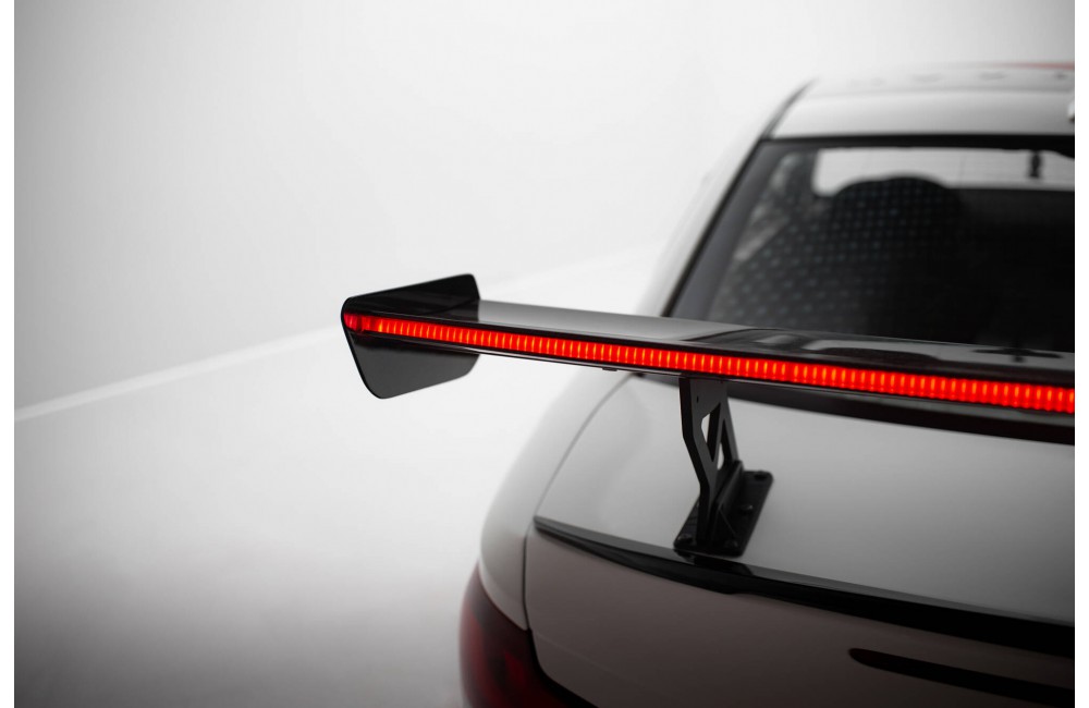Carbon Spoiler With Internal Brackets Uprights V.1 + LED BMW 1 M E82
