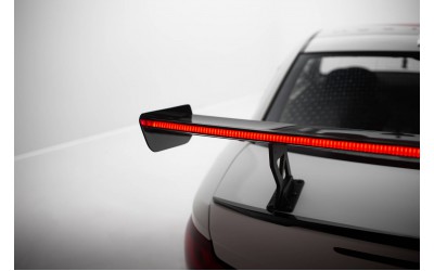 Carbon Spoiler With Internal Brackets Uprights V.1 + LED BMW 1 M E82
