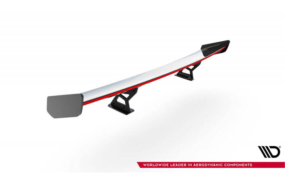 Carbon Spoiler With Internal Brackets Uprights V.1 + LED BMW 1 M E82