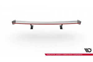 Carbon Spoiler With Internal Brackets Uprights V.1 + LED BMW 1 M E82