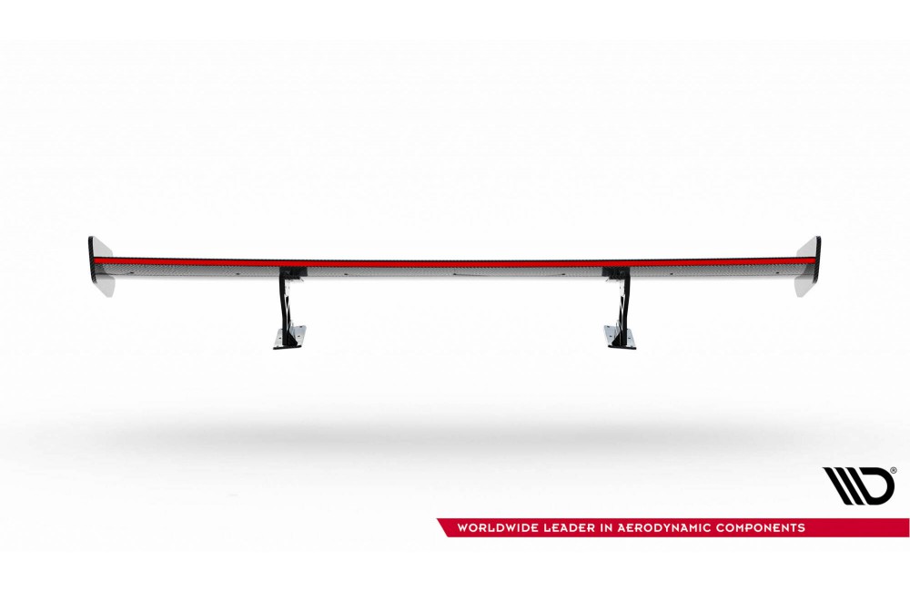 Carbon Spoiler With Internal Brackets Uprights V.1 + LED BMW 1 M E82